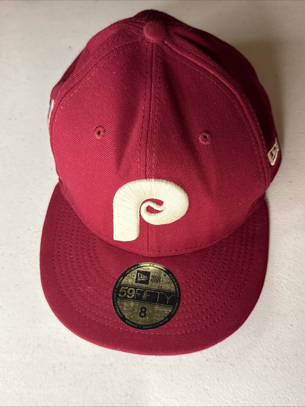 New Era 59FIFTY Philadelphia Phillies 1980 World Series Fitted Hat Size 8
